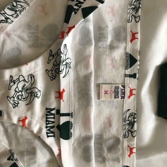 Pink Victoria’s Secret University of Miami panties - Picture 3 of 6